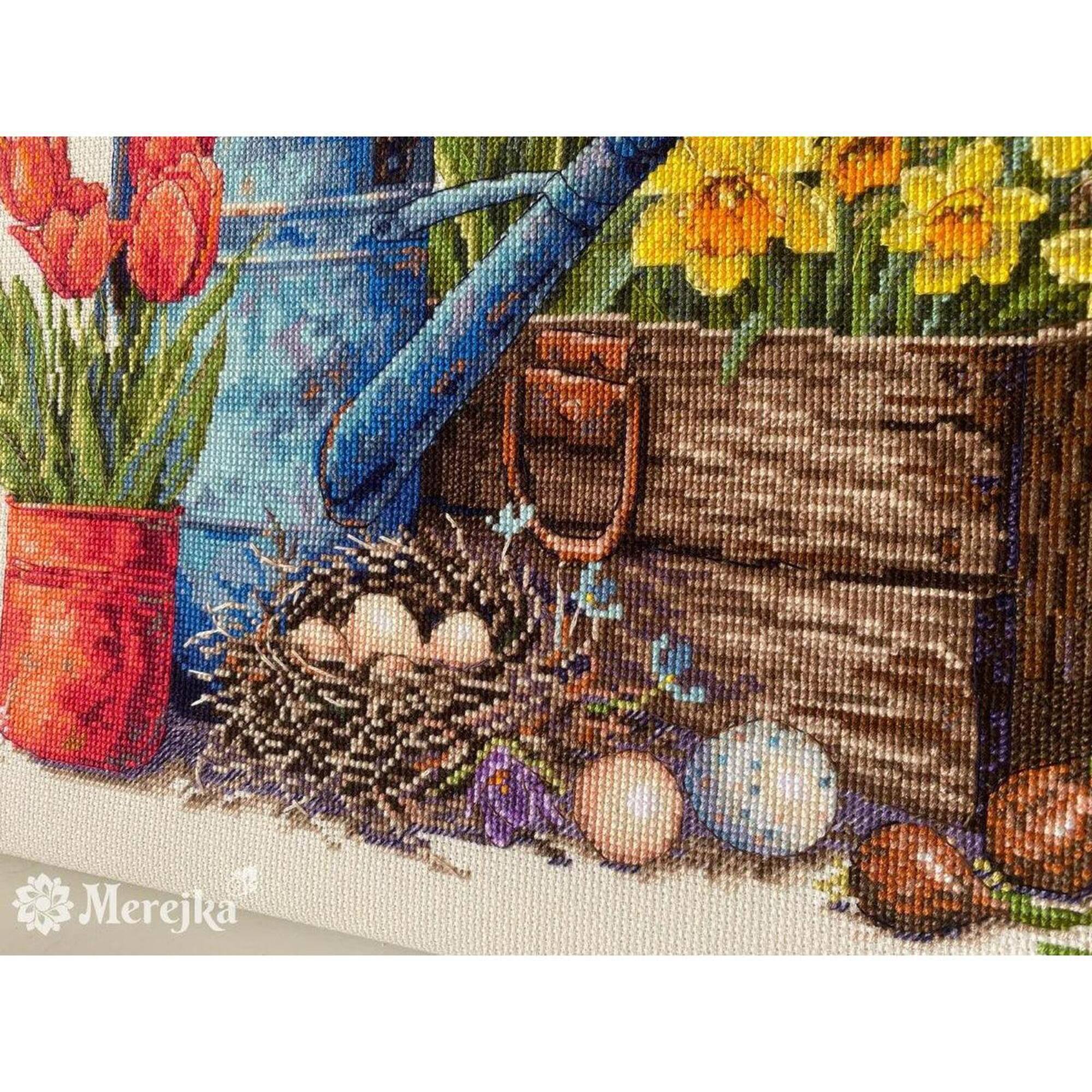 Merejka® Spring Garden Counted Cross Stitch Kit